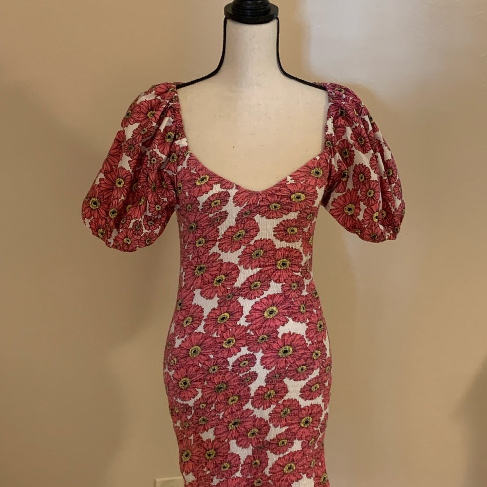 RARE Zara Puff Sleeve Floral Dress